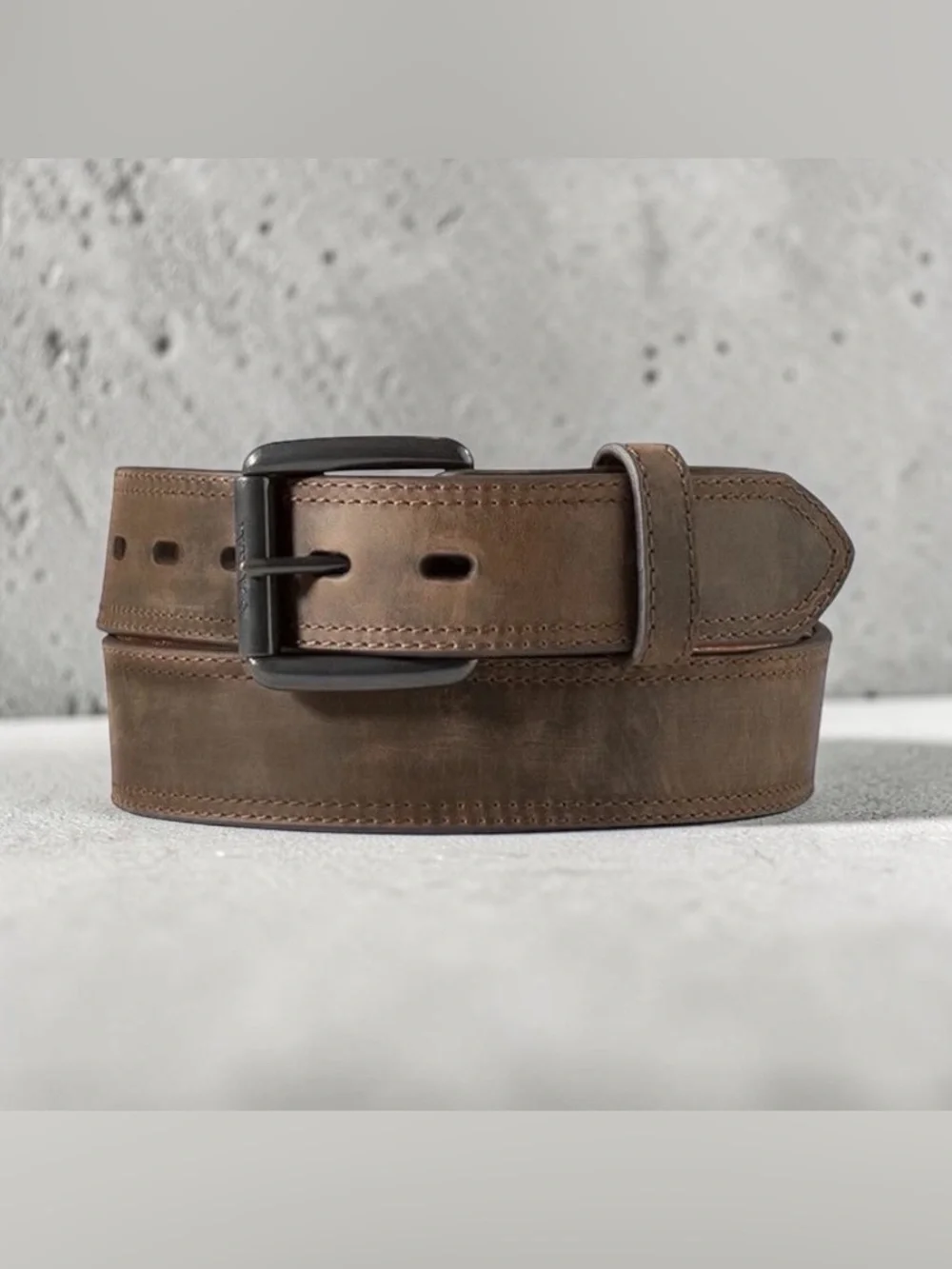 Ariat Genuine Leather Brown Belt Size 40 Distressed Western Casual Men’s